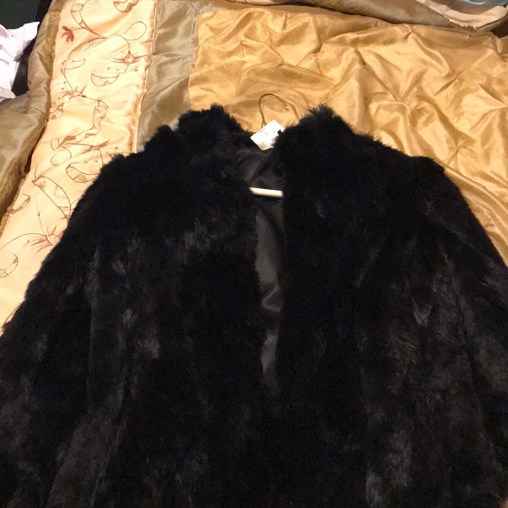 Rabbit fur coat